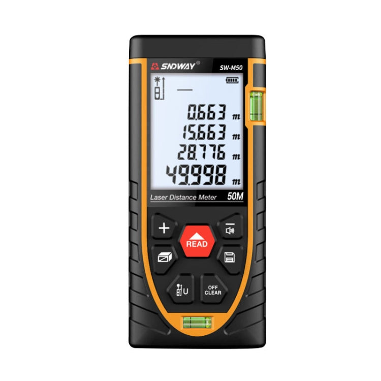 SNDWAY SW-M50 Laser Distance Meter Infrared Measuring Instrument, Distance: 50m - Laser Rangefinder by SNDWAY | Online Shopping UK | buy2fix