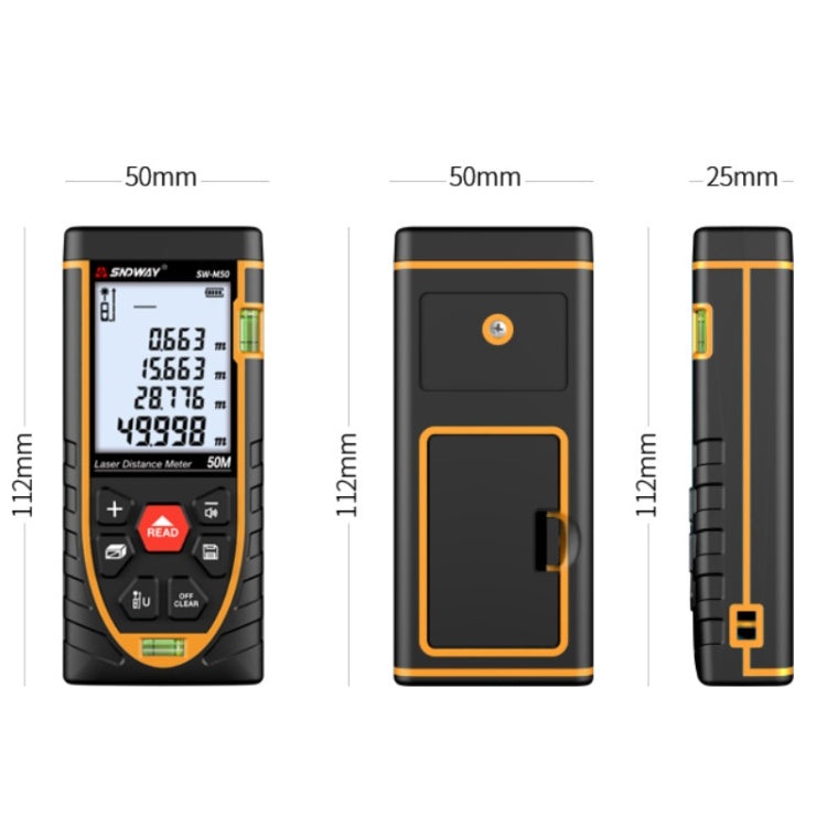 SNDWAY SW-M70 Laser Distance Meter Infrared Measuring Instrument, Distance: 70m - Laser Rangefinder by SNDWAY | Online Shopping UK | buy2fix