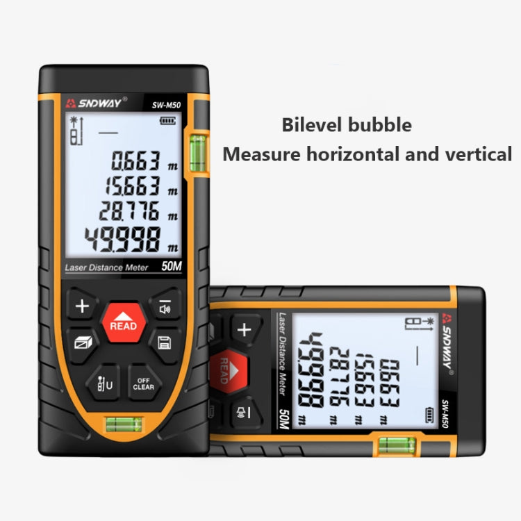 SNDWAY SW-M70 Laser Distance Meter Infrared Measuring Instrument, Distance: 70m - Laser Rangefinder by SNDWAY | Online Shopping UK | buy2fix