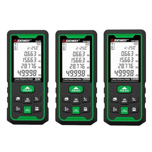 SNDWAY SW70G High-precision Indoor and Outdoor Green Laser Rangefinder, Distance: 70m by SNDWAY
