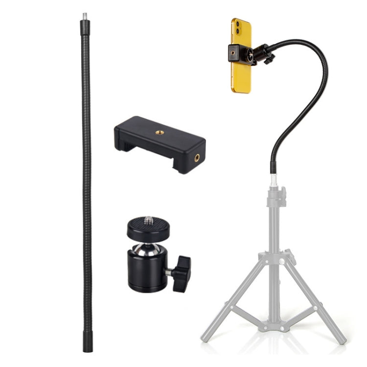 40cm Live Broadcast Bracket Extension Hose Tripod Accessories,Style: Hose+PTZ+Phone Clip - Stand by buy2fix | Online Shopping UK | buy2fix