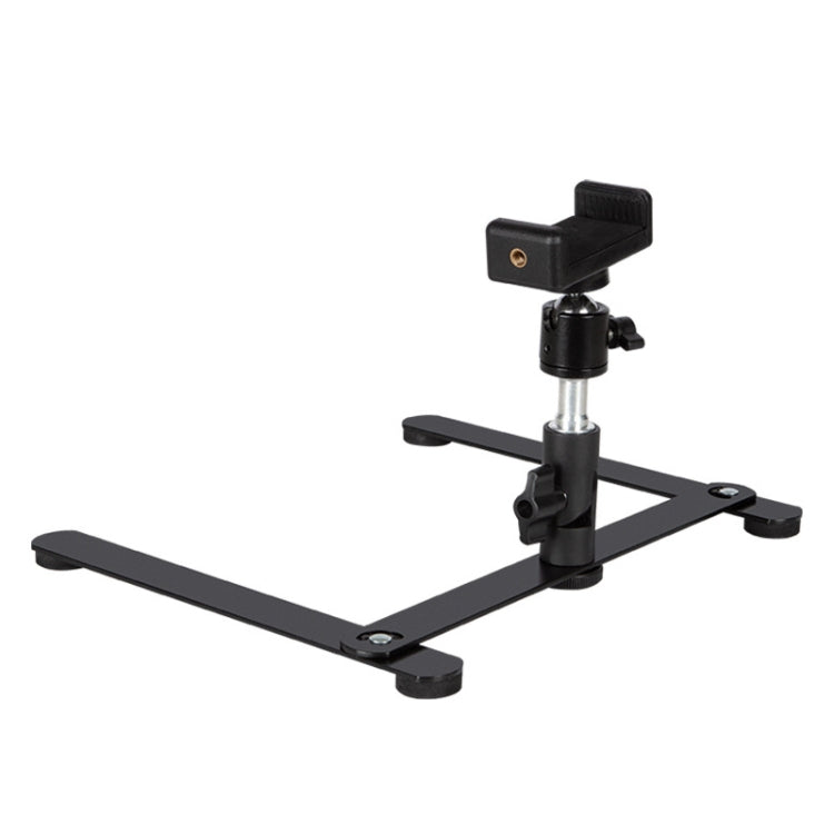 360 Degree Adjustable Metal Overhead Base Desktop Phone Holder,Style: Base+PTZ+Phone Clip - Stand by buy2fix | Online Shopping UK | buy2fix