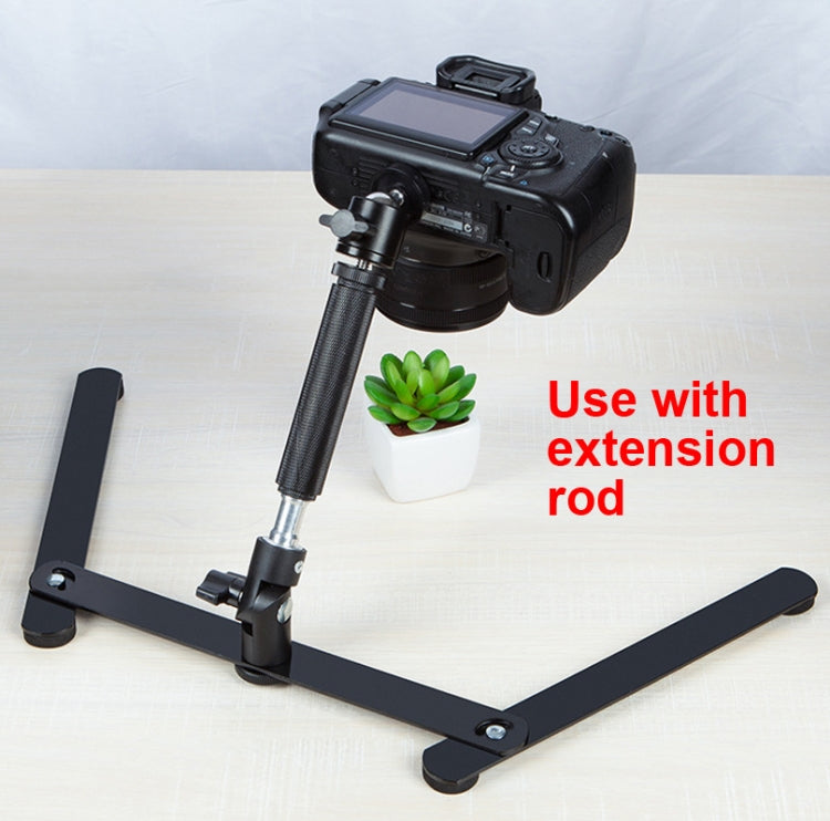 360 Degree Adjustable Metal Overhead Base Desktop Phone Holder,Style: Base+PTZ+Phone Clip - Stand by buy2fix | Online Shopping UK | buy2fix