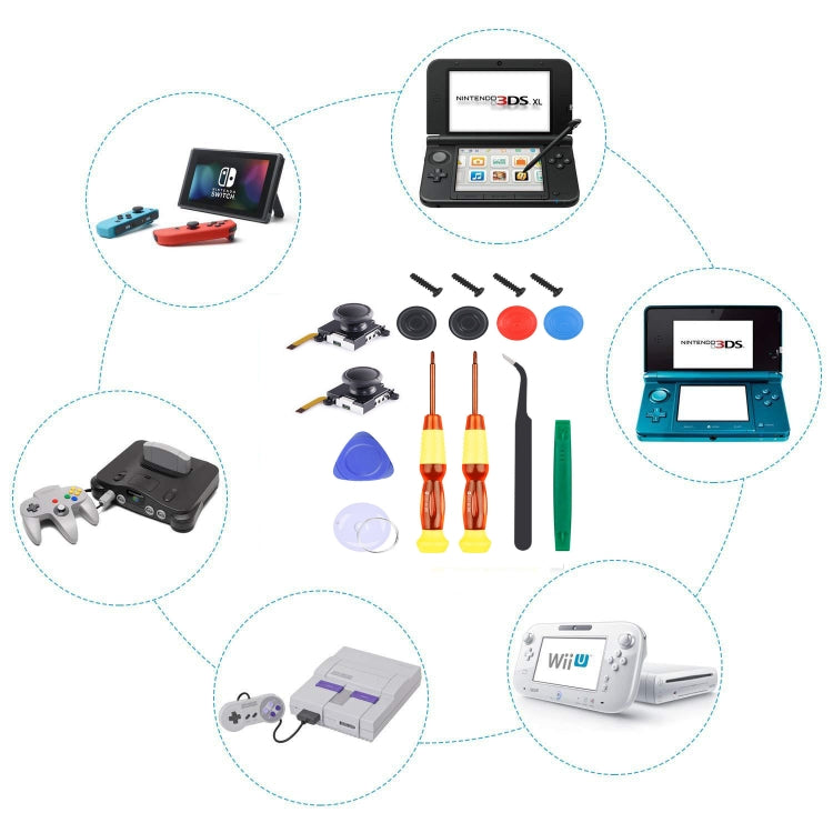 Joy-Con 3D Joystick Repair Screwdriver Set Gamepads Disassembly Tool For Nintendo Switch, Series: 18 In 1 - Tools by buy2fix | Online Shopping UK | buy2fix