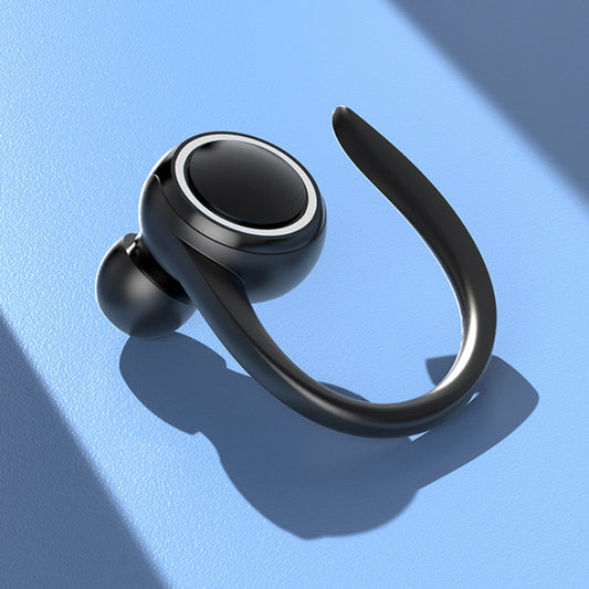 A1S Bluetooth Earphone Hanging Ear Incorporation True Sound Sports Single Ear Headset(Black) by buy2fix