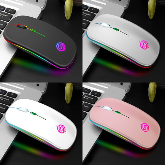 K-Snake BM110 RGB Lighting Effect Wireless Bluetooth Mouse(White) by K-Snake