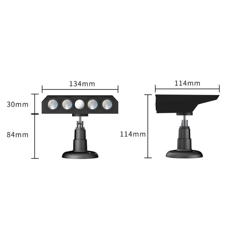 LED Solar Sensing Outdoor Wall Lamp Highlight Smart Simulation Camera Road Light(Cool White 6000K) - Street Lights by buy2fix | Online Shopping UK | buy2fix
