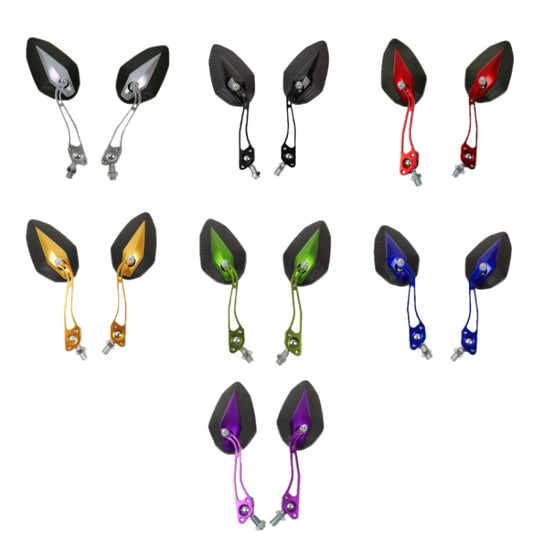 Aluminum Alloy Motorcycle Large-view Rearview Mirror Modification(Black) by buy2fix