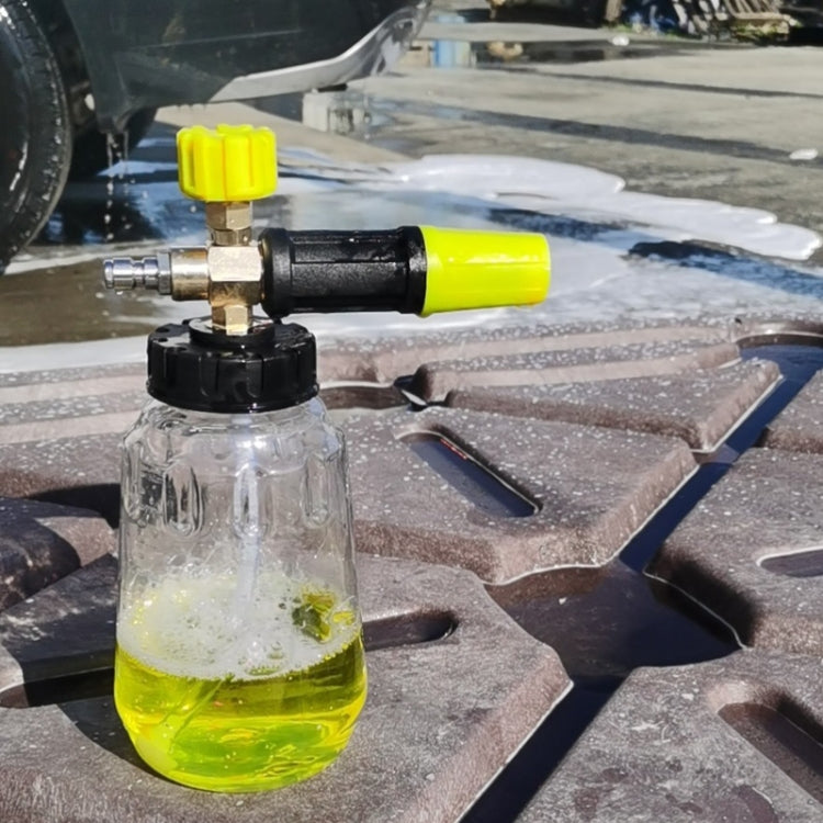 High Pressure Cleaning Machine 1/4 Quick Plug-In Joint Transparent Foam PA Pot(Foam Pot+Joint) - Car washing supplies by buy2fix | Online Shopping UK | buy2fix
