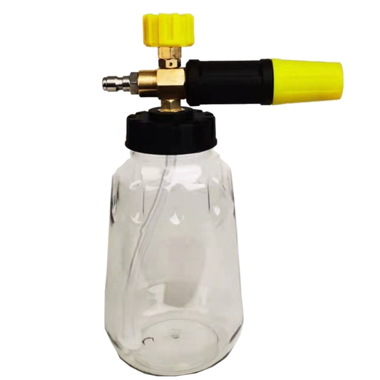 High Pressure Cleaning Machine 1/4 Quick Plug-In Joint Transparent Foam PA Pot(Foam Pot+Joint) by buy2fix