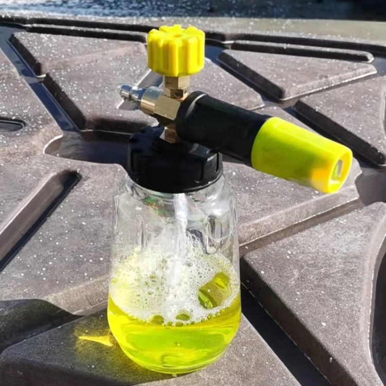 High Pressure Cleaning Machine 1/4 Quick Plug-In Joint Transparent Foam PA Pot(Foam Pot+Joint) - Car washing supplies by buy2fix | Online Shopping UK | buy2fix