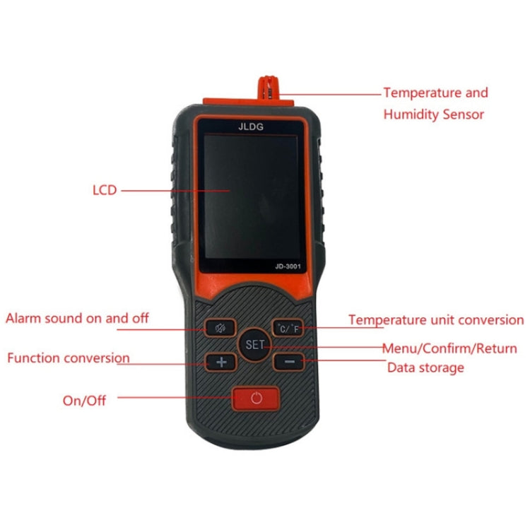 JLDG Home Lndustrial Lonizing Radiation Detector Geiger Counter(Carton Package) - Radiation Detector by buy2fix | Online Shopping UK | buy2fix