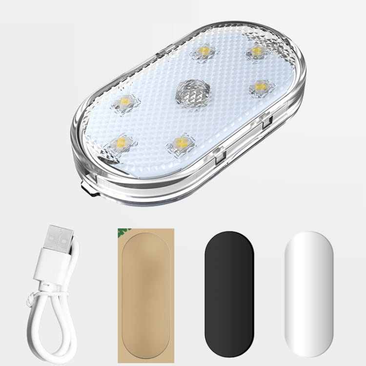 Car Lighting Reading Light LED Touch Sensing Ambient Light, Style:, Color: Ice Blue by buy2fix