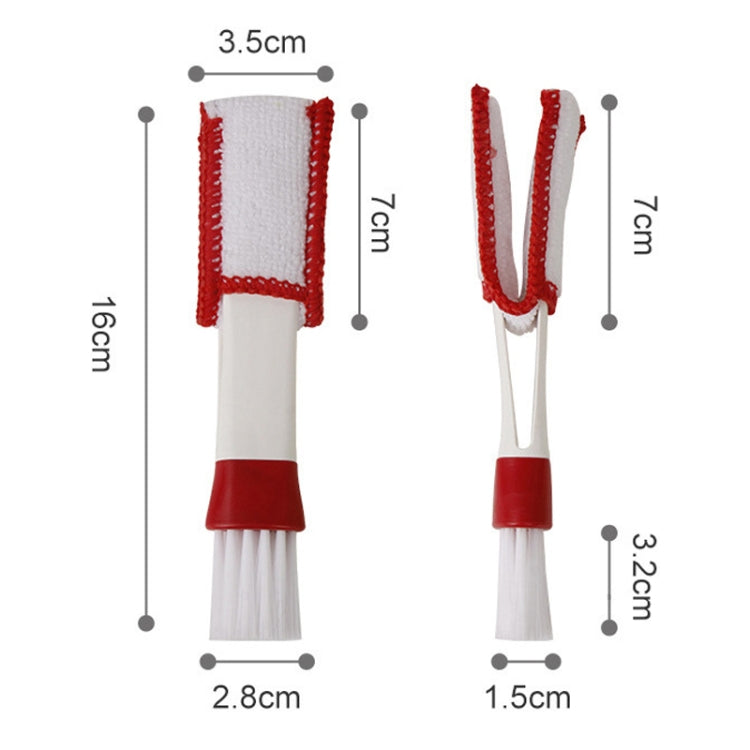 Car Wash Brush Soft Hub Multi-Function Dust Removal Tool, Color: Red White Air Outlet Brush - Car washing supplies by buy2fix | Online Shopping UK | buy2fix