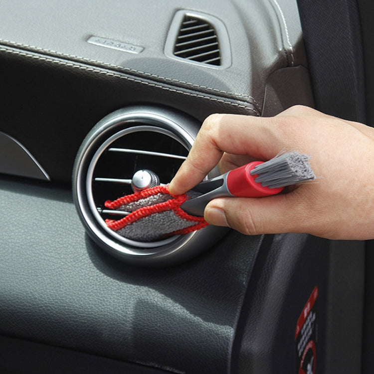 Car Wash Brush Soft Hub Multi-Function Dust Removal Tool, Color: Red Gray Air Outlet Brush - Car washing supplies by buy2fix | Online Shopping UK | buy2fix