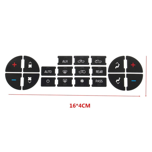 Car Button Repair Sticker AC Central Control Sticker(B 19 Key) by buy2fix
