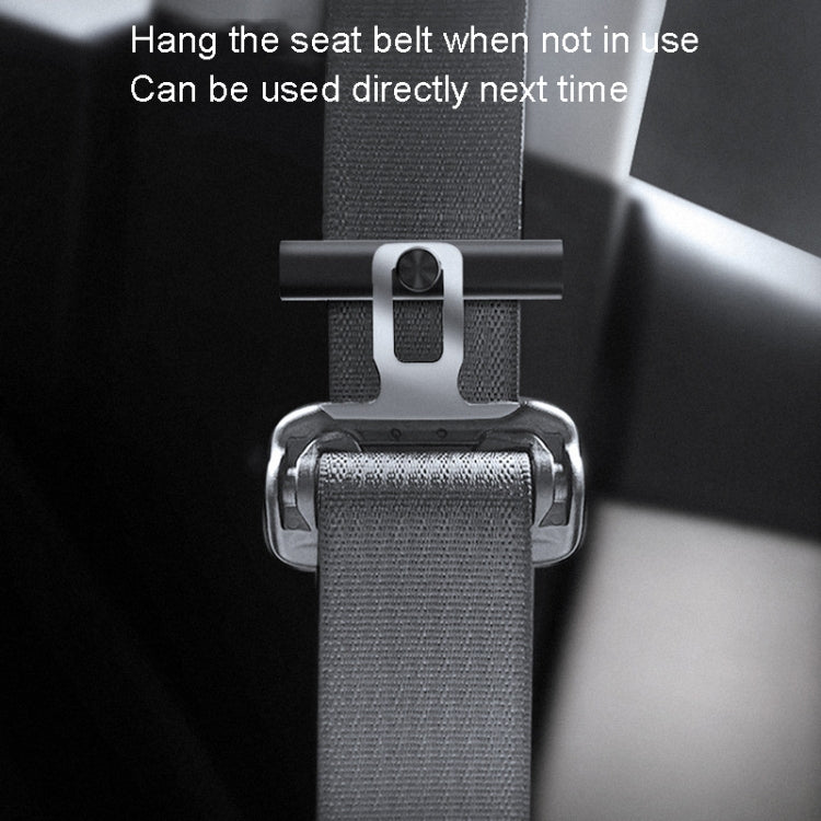 BEN.JACK Car Safety Belt Holder Non-Slip Limiter Slack Adjuster(Silver) by BEN.JACK