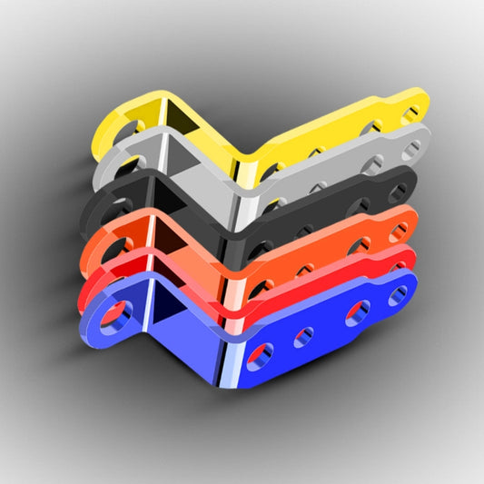 2 PCS Multifunction Motorcycle Modification Accessories Rearview Mirror Lamp Bracket(Gold) by buy2fix