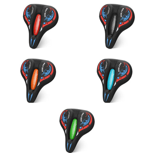 Bicycle Seat Cover Thickened Silicone Shock-absorbing Saddle Cover(Blue) by buy2fix