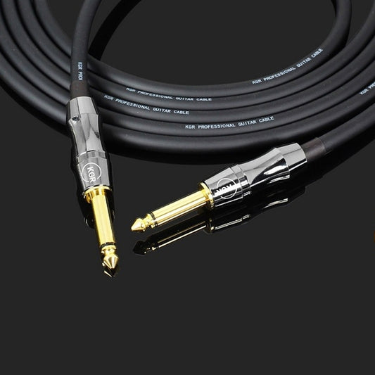 KGR Guitar Cable Keyboard Drum Audio Cable, Specification: 3m(Double Straight Jack) by KGR