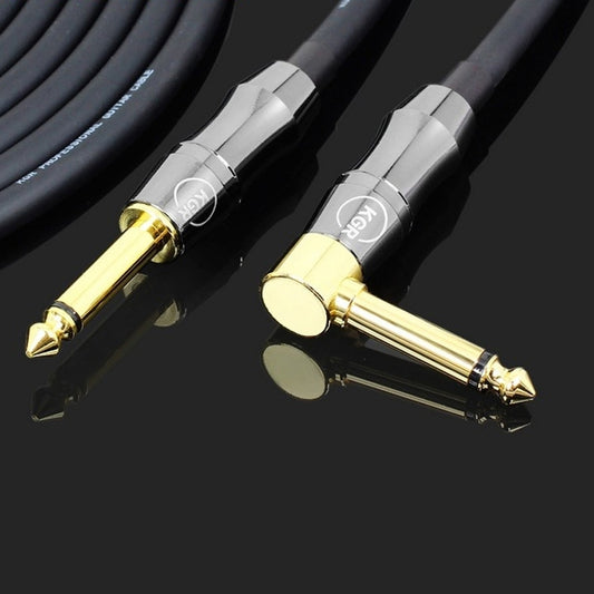KGR Guitar Cable Keyboard Drum Audio Cable, Specification: 10m(Elbow Straight Jack) by KGR