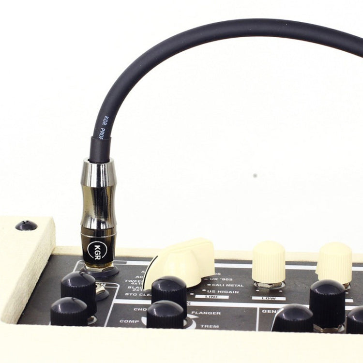 KGR Guitar Cable Keyboard Drum Audio Cable, Specification: 10m(Elbow Straight Jack) by KGR