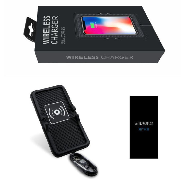 C6 15W 2 In 1 Multi-Function Car Wireless Charger Anti-Slip Launching Pad(Black) - Wireless Charging Pads by buy2fix | Online Shopping UK | buy2fix