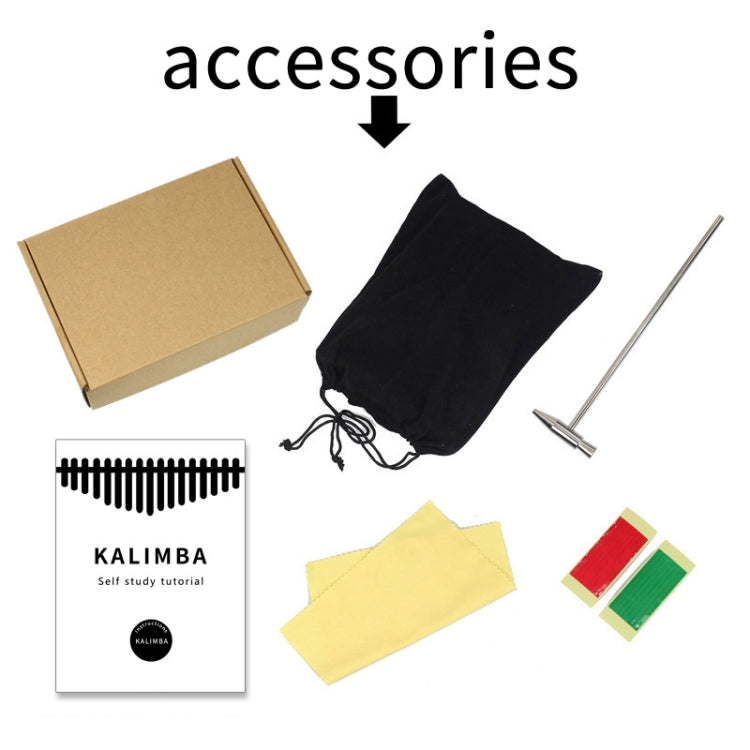 Wooden Portable Thumb Piano(Sixth Star) - Keyboard Accessories by buy2fix | Online Shopping UK | buy2fix