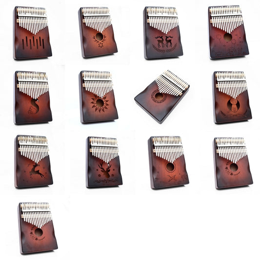 17-tone Radian Design Portable Finger Piano(Crane in the Cloud) by buy2fix