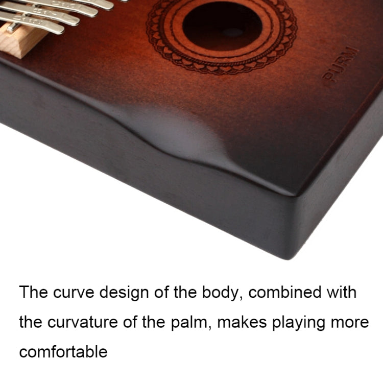 17-tone Radian Design Portable Finger Piano(Flowing Water) - Keyboard Accessories by buy2fix | Online Shopping UK | buy2fix