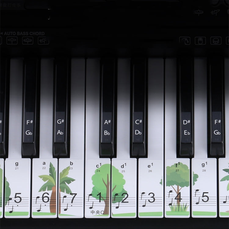 M52 88/76/61/54/49 Keys Piano Keyboard Stickers(Giraffe) - Keyboard Accessories by buy2fix | Online Shopping UK | buy2fix