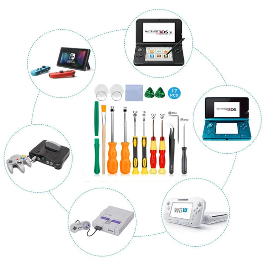 17 In 1 Game Console Repair Screwdriver Tool Set For NS Switch, Series: 17 In 1 (1) by buy2fix