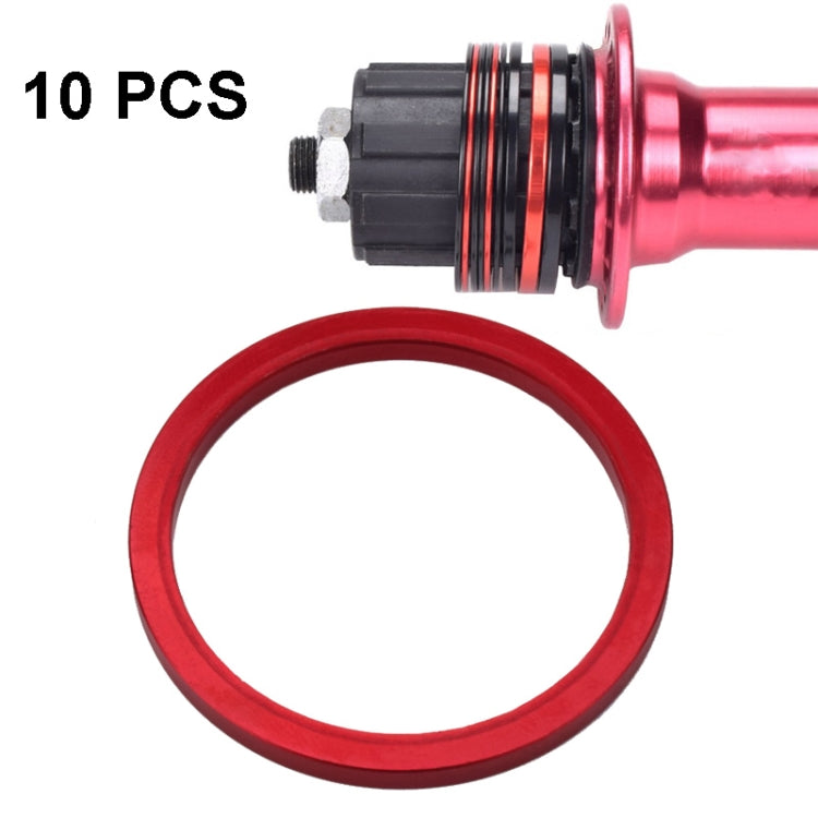 10 PCS FMFXTR Bicycle BB Middle Shaft Flying Wheel Cushion, Thickness: 3mm (Red) - Cap Component by FMFXTR | Online Shopping UK | buy2fix