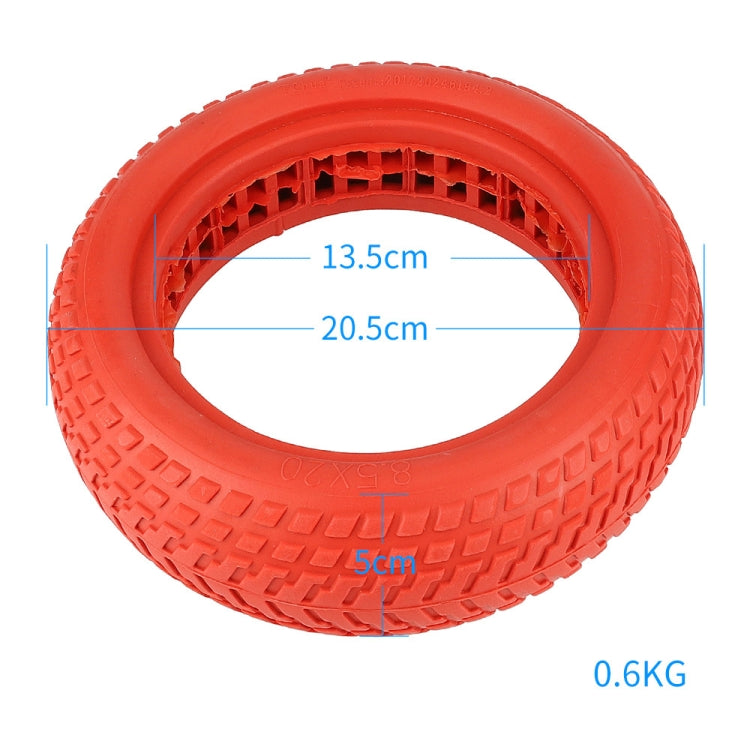 8.5 Inch Shock-absorbing Semi-solid Honeycomb Tire for Xiaomi M365 Electric Scooter(Red) - Accessories & Parts by buy2fix | Online Shopping UK | buy2fix