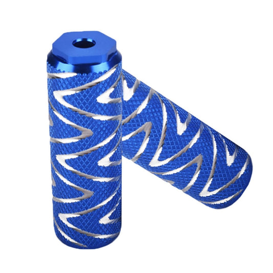 FMFXTR Bicycle Back Seat Foot Pedal Universal Back Rear Post, Color: Blue Small Hole Short by FMFXTR