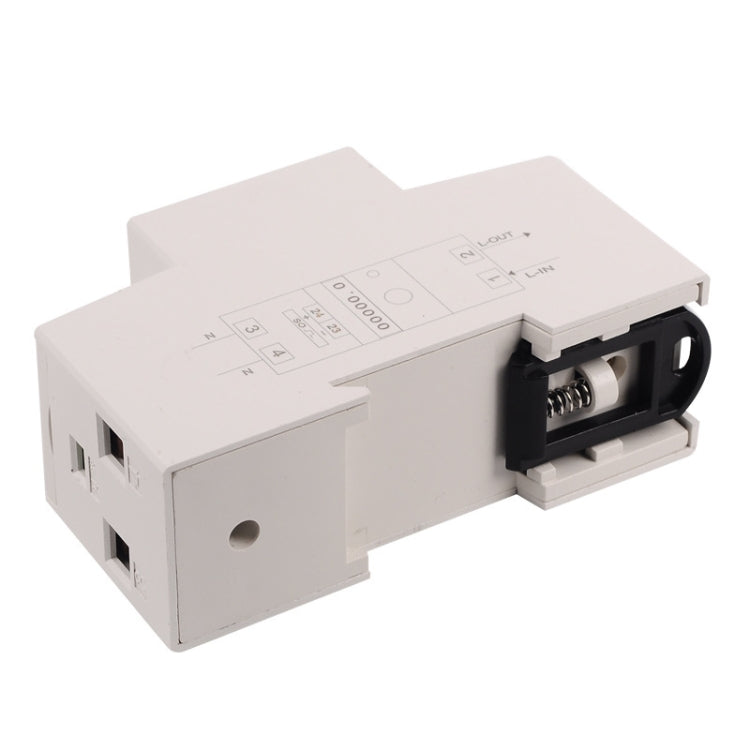 SINOTIMER DDS015 Backlight Display Single-phase Household Rail Energy Meter 5-80A 230V - Current & Voltage Tester by SINOTIMER | Online Shopping UK | buy2fix