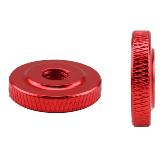Knurled Aluminum Alloy Single Layer Hand Tight Nut Thin Small Step Nut, Specification: M6-D20x5Red - Screws by buy2fix | Online Shopping UK | buy2fix