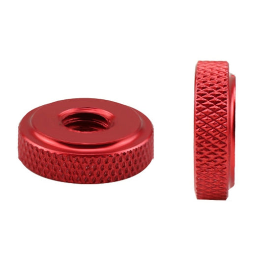 Knurled Aluminum Alloy Single Layer Hand Tight Nut Thin Small Step Nut, Specification: M10-D20x8Red - Screws by buy2fix | Online Shopping UK | buy2fix