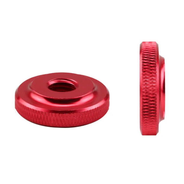 Knurled Aluminum Alloy Single Layer Hand Tight Nut Thin Small Step Nut, Specification: M10-D30x8Red - Screws by buy2fix | Online Shopping UK | buy2fix