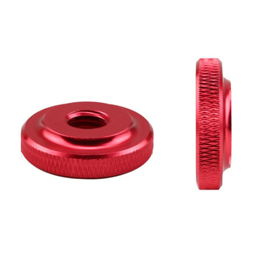 Knurled Aluminum Alloy Single Layer Hand Tight Nut Thin Small Step Nut, Specification: M10-D30x8Red - Screws by buy2fix | Online Shopping UK | buy2fix