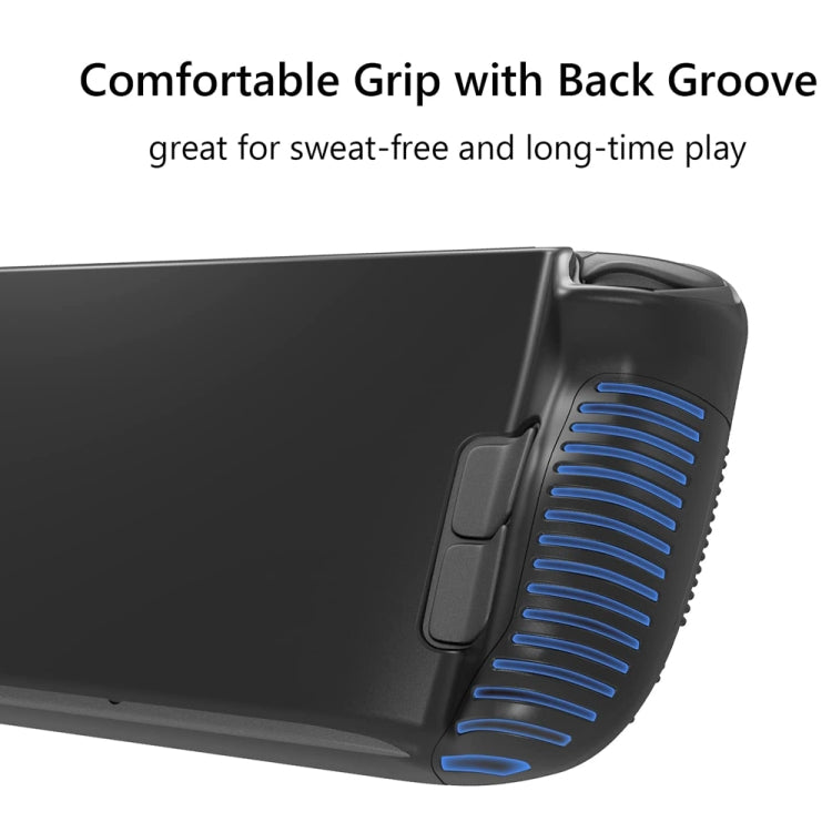 PGTECH Game Console Silicone Case With Anti-Slip Particles for Steam Deck(Black) - Cases by buy2fix | Online Shopping UK | buy2fix