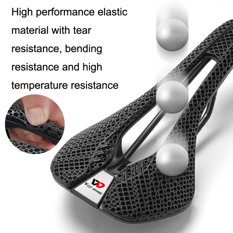 WEST BIKING YP0801130 Bicycle Comfort Honeycomb Seat Cushion(Black) - Bicycle Saddle by WEST BIKING | Online Shopping UK | buy2fix