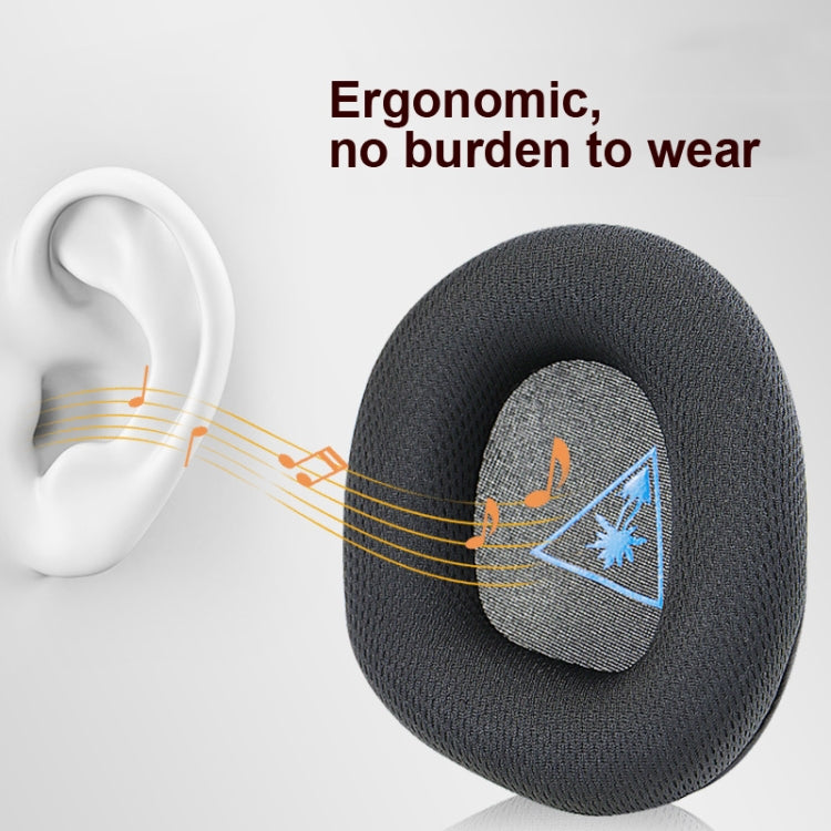 2 PCS Headphone Foam Cover for Turtle Beach Stealth 600 Gen 2(Black Net Cloth White Pattern) - Earmuff & Pad by buy2fix | Online Shopping UK | buy2fix