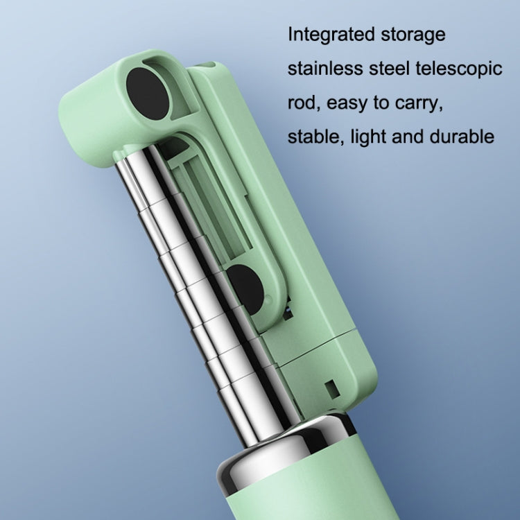 Integrated Reinforcement Keel Live Desktop Bluetooth Mobile Selfie Stick(Youth Green) - Selfie Sticks by buy2fix | Online Shopping UK | buy2fix