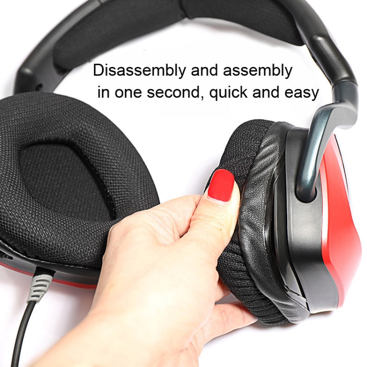 2 PCS Replacement Earpads for Corsair Void Pro Elite,Style: Black Grid - Earmuff & Pad by buy2fix | Online Shopping UK | buy2fix