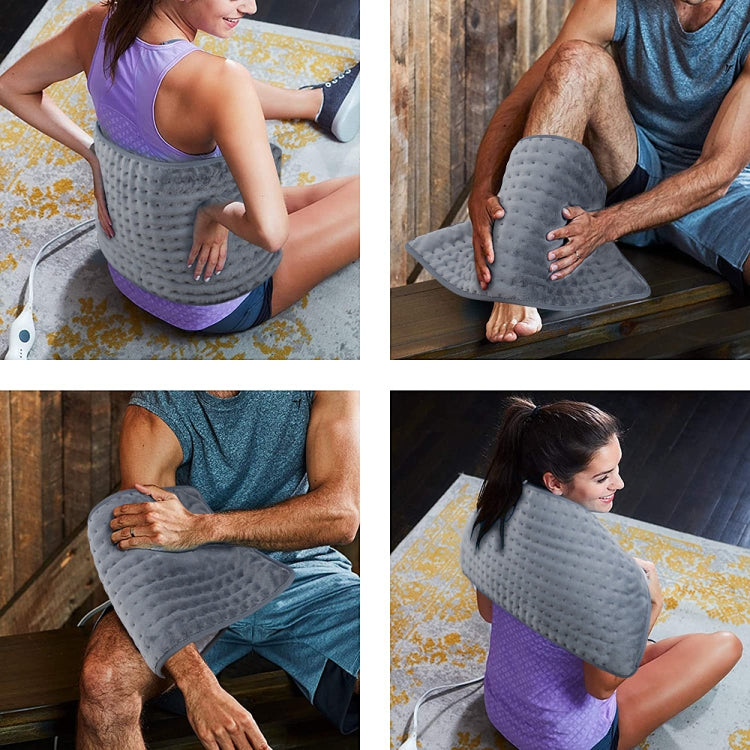 Smart Machine Washable Physiotherapy Heating Pad, Plug Specifications: EU Plug(Grey) by buy2fix