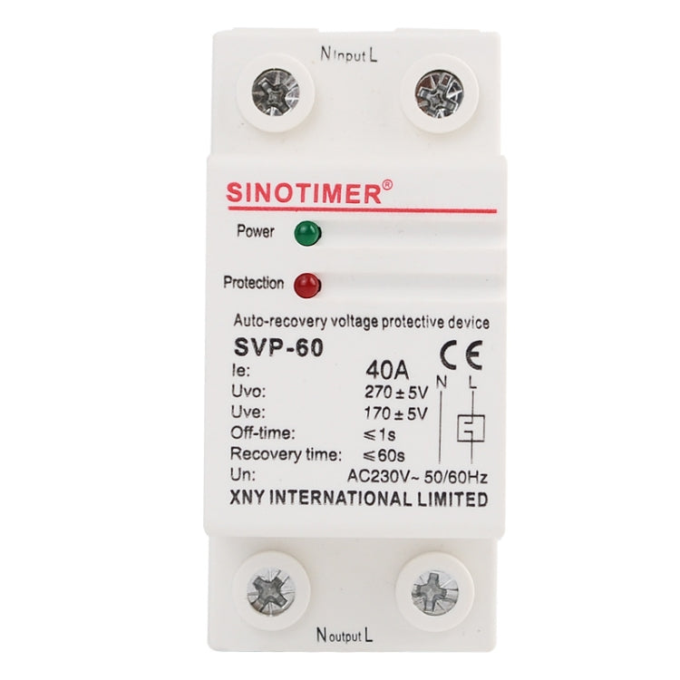 SINOTIMER Single-Phase Self-Duplex Intelligent Over-Pressure Protector(SVP-60) - Other Tester Tool by SINOTIMER | Online Shopping UK | buy2fix