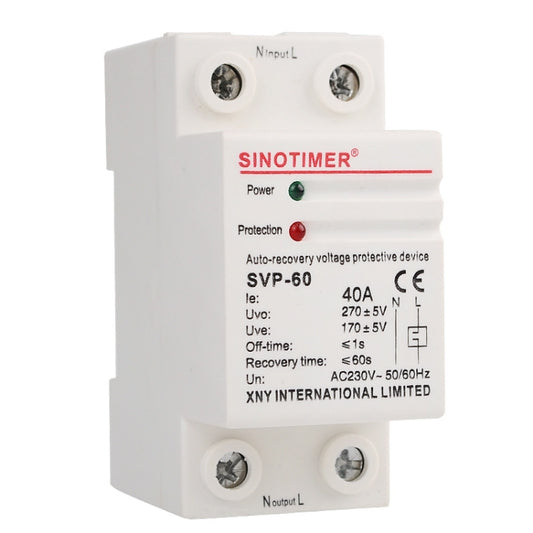 SINOTIMER Single-Phase Self-Duplex Intelligent Over-Pressure Protector(SVP-60) by SINOTIMER