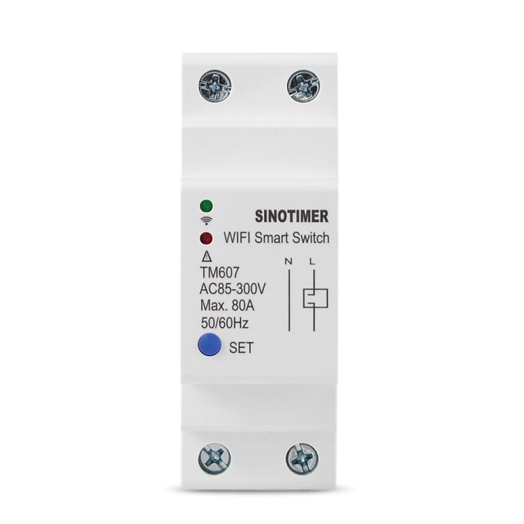 SINOTIMER TM607 Intelligent Wifi Timer Mobile App Home Rail Remote Control Time Switch 80A 85-300V - Other Tester Tool by SINOTIMER | Online Shopping UK | buy2fix