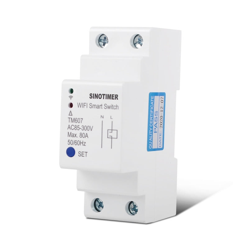 SINOTIMER TM607 Intelligent Wifi Timer Mobile App Home Rail Remote Control Time Switch 80A 85-300V - Other Tester Tool by SINOTIMER | Online Shopping UK | buy2fix
